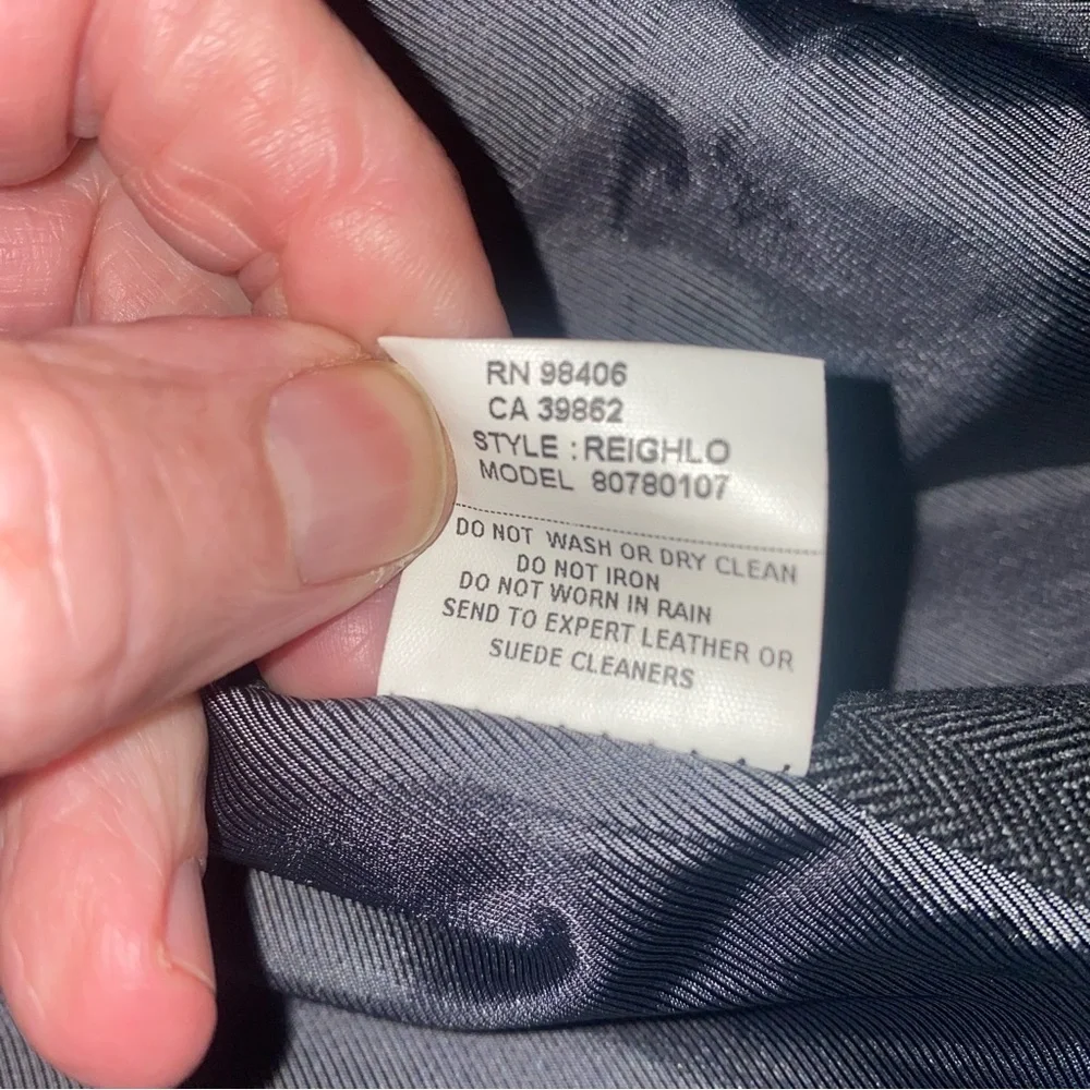 Theory Men's Dark Green Leather Zip Up Jacket, M - Picture 12 of 12